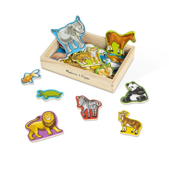 Wooden Animal Magnets