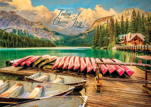 Emerald Lake Canoes 1000 Piece Puzzle