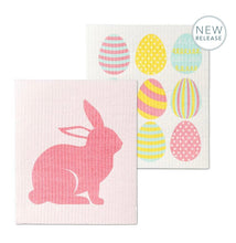 Load image into Gallery viewer, Easter Egg &amp; Bunny Dishcloths - Set of 2
