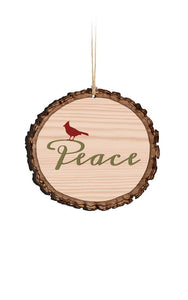 Peace Cardinal Ornament