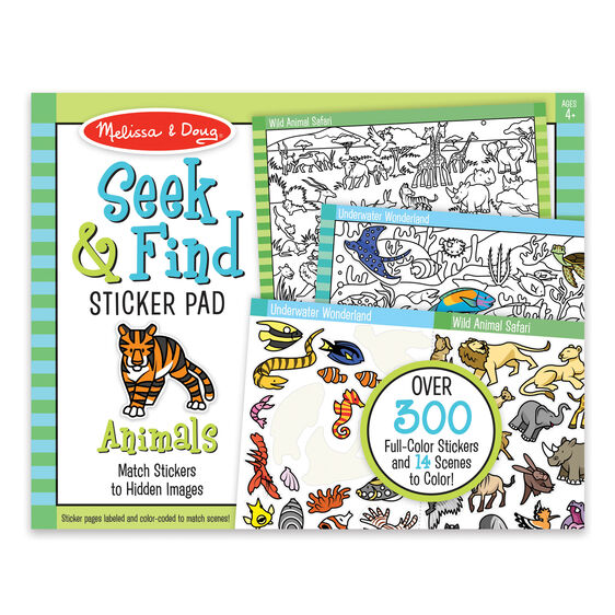 Animal Seek & Find Sticker Pad