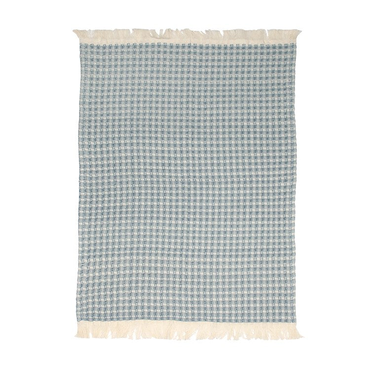 Blue Jumbo Waffle Tea Towel