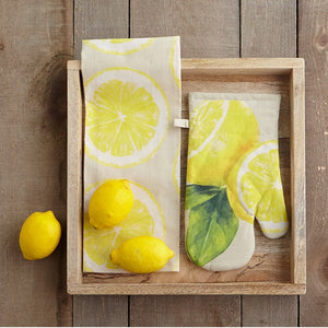 Lemon Kitchen Tea Towel - Set of 3
