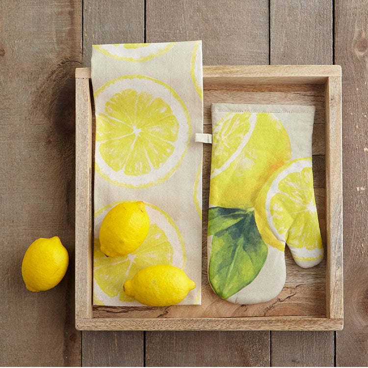 Lemon Kitchen Tea Towel - Set of 3