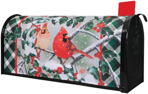Winter Cardinals Mailbox Cover