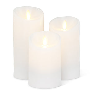 Large White Reallite Candle