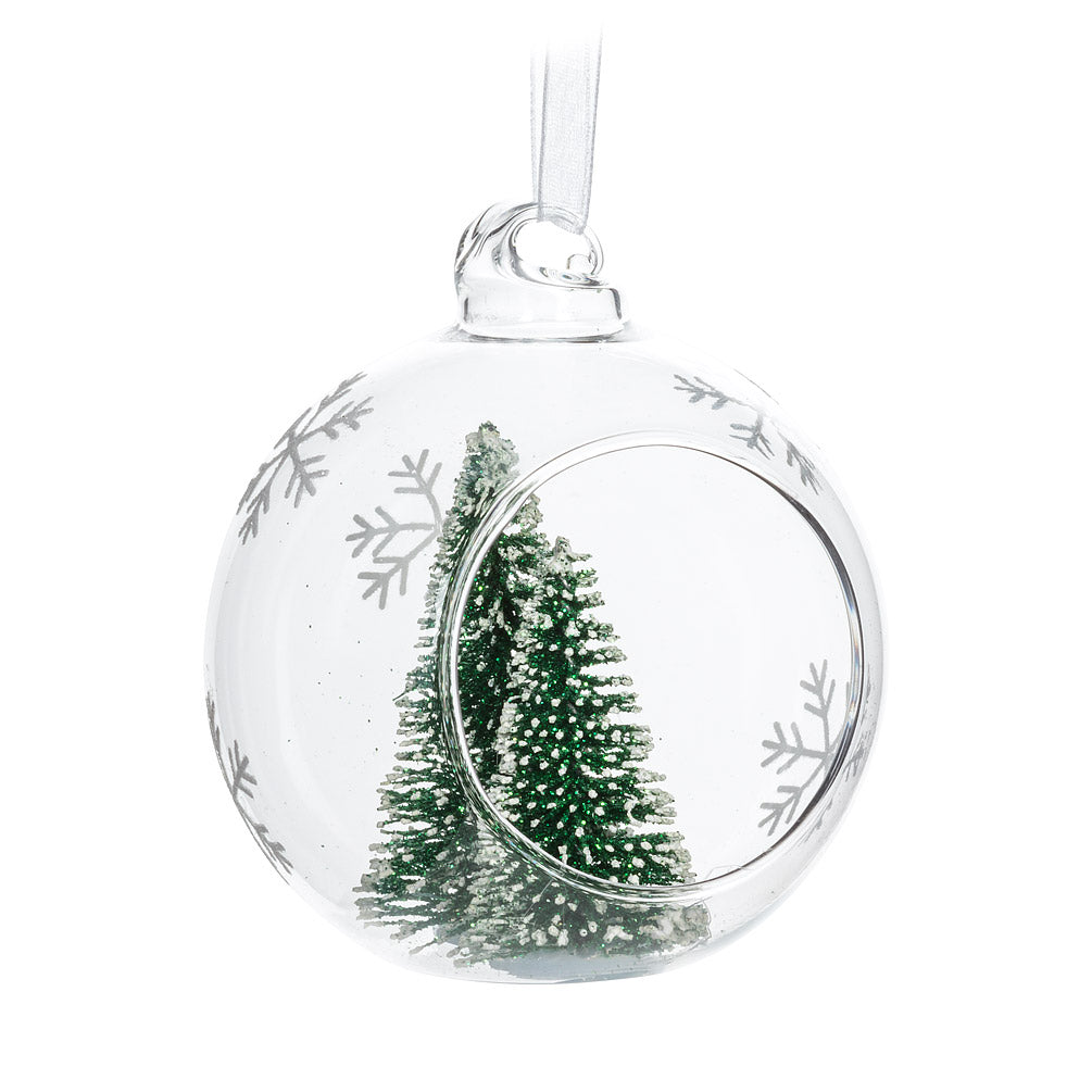 Brush Tree Open Ball Ornament