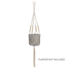 Load image into Gallery viewer, Macrame Planter Hanger with Tail - Cotton
