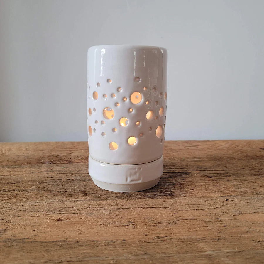 Bubble White Tealight Lamp
