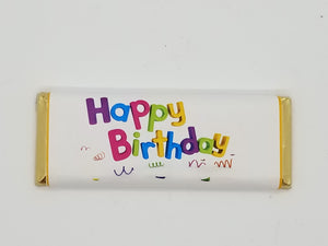 Dark Chocolate Happy Birthday Bar