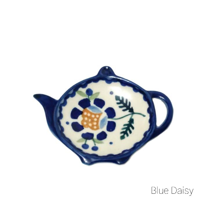 Tea Bag Rest - Blue Daisy