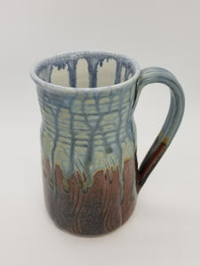 Large Blue/Brown Mug