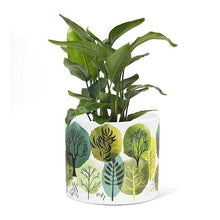 Load image into Gallery viewer, Allover Trees Small Planter FINAL SALE
