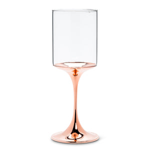 Wine Glass With Copper Stem