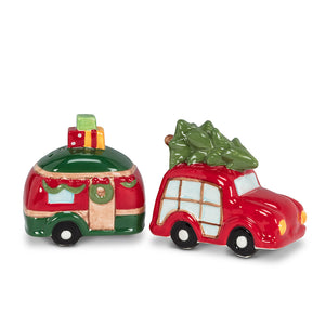 Christmas Car & Camper Salt & Pepper Shakers