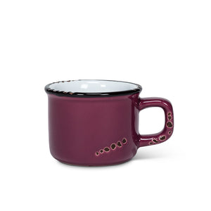 Plum Enamel Look Espresso Mug