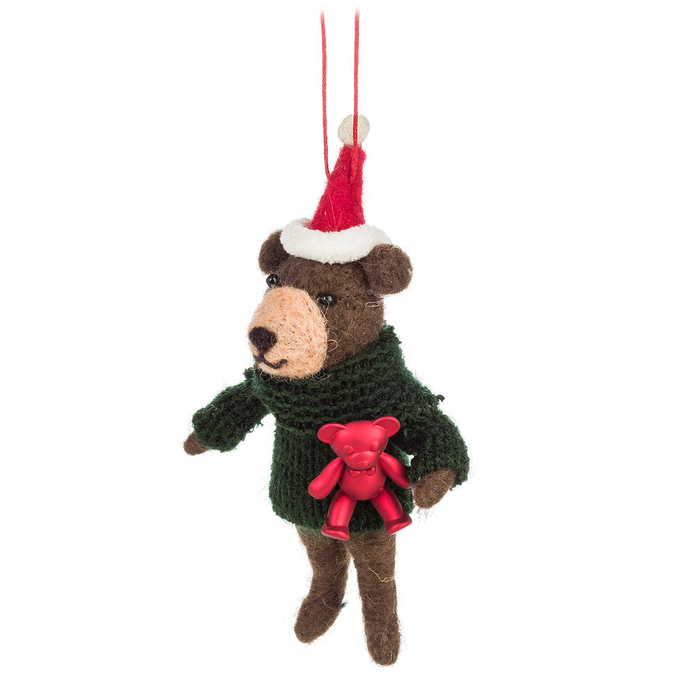 Holiday Bear with Teddy Ornament