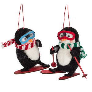 Winter Sports Penguin Ornament