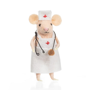 Nurse Mouse Ornament