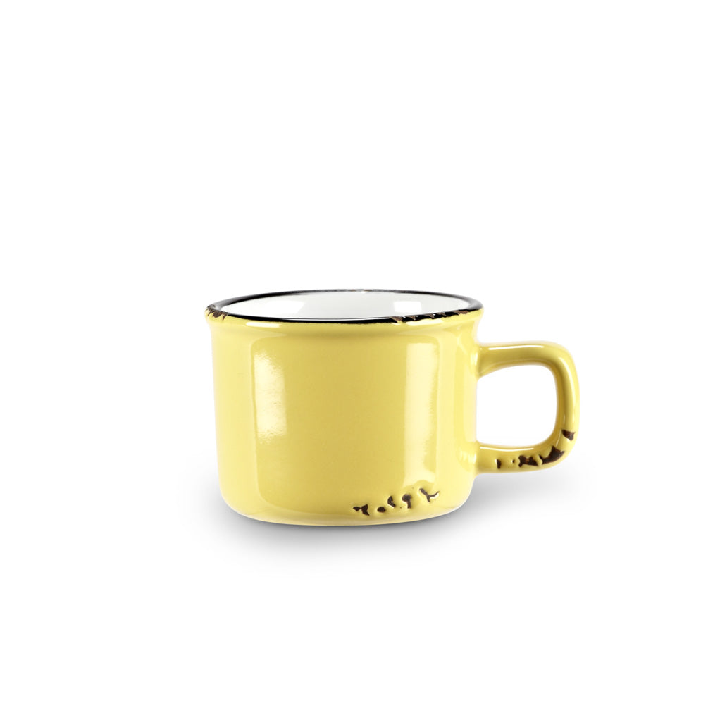 Yellow Enamel Look Espresso Mug