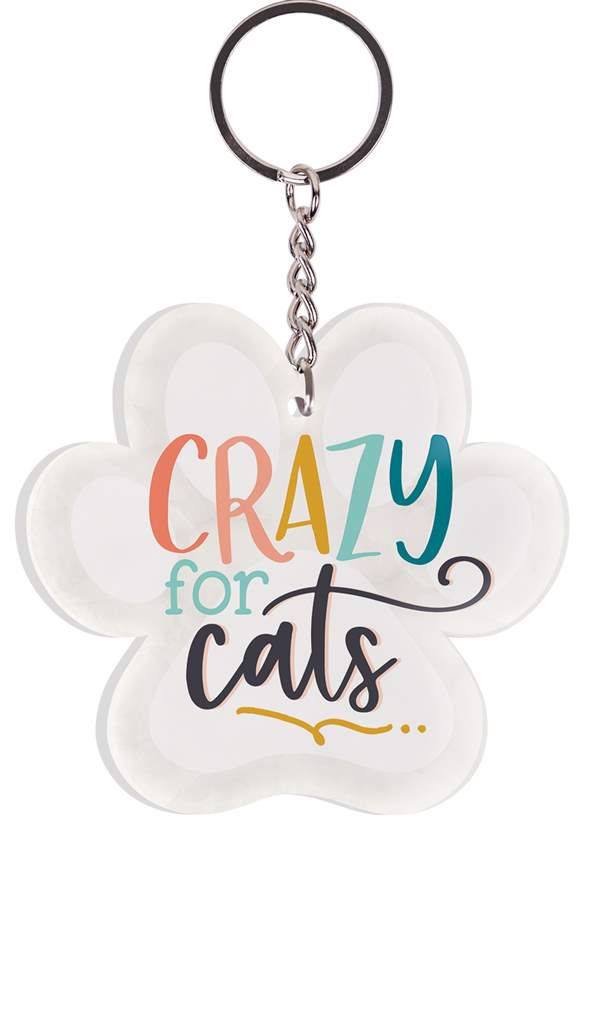Crazy For Cats Keychain