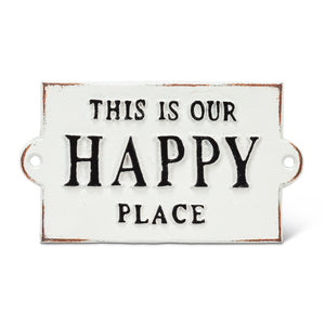 This Is Our Happy Place Iron Sign
