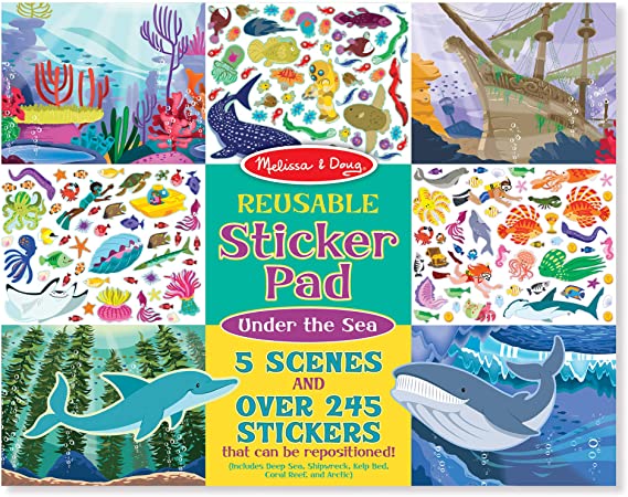 Under The Sea Reusable Sticker Pad
