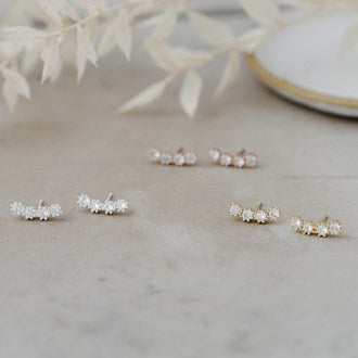 Retrograde Studs - Gold