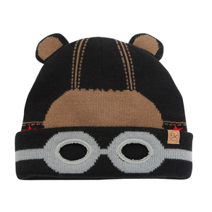 Knitted Black Bear Toque - Medium/Large
