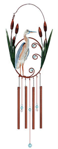 18" Blue Heron Wind Chime