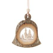 Church Bell Wood Ornament