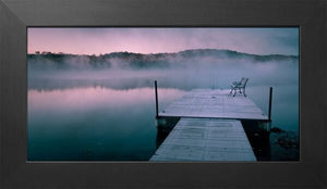 20" x 36" Morning Mist - Barn Board Frame