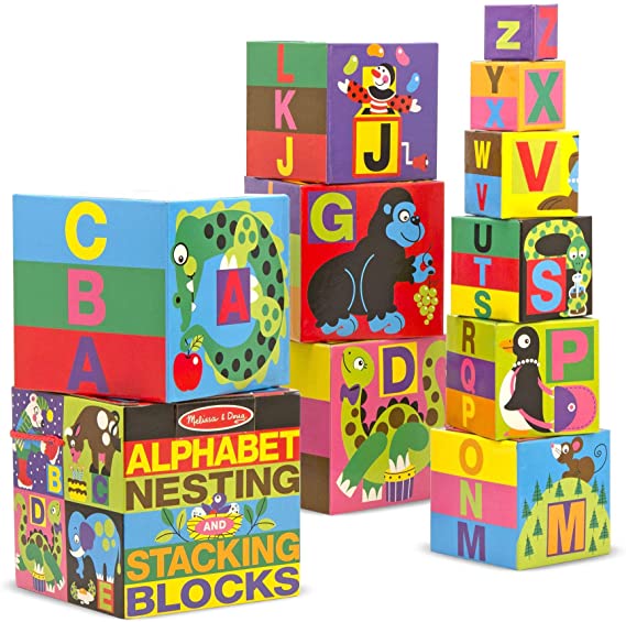 English Alphabet Stacking Blocks