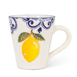 Sorrento Lemon Print Tall Mug