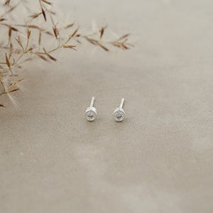 Wink Studs - Silver/Clear