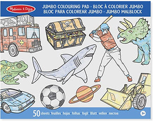 Blue Jumbo Colouring Pad