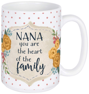 Nana Heart of the Family Mug