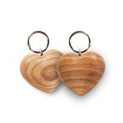 Heart Wood Key Ring