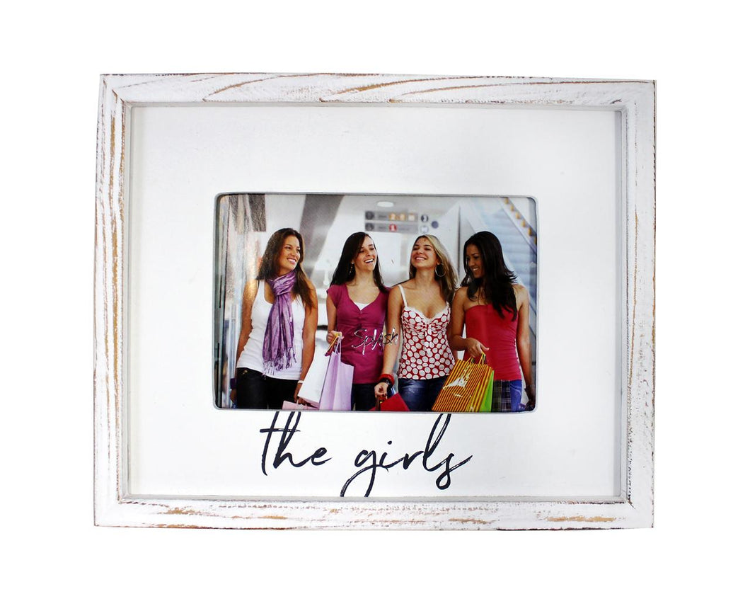 The Girls Rustic Wood Frame