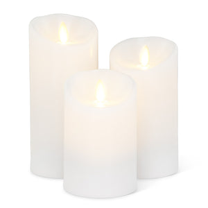 Medium White Reallite Candle