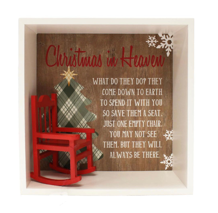 Christmas In Heaven Shadow Box