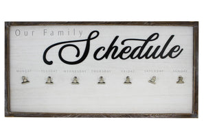 Family Schedule Board