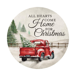 Car Coaster - Hearts Home For Christmas