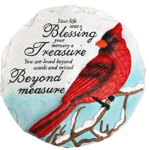Your Life A Blessing Cardinal Stepping Stone