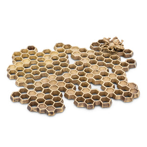 Honeycomb With Bee Trivet