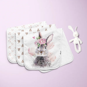 Honey Bunny Burp Cloth Set