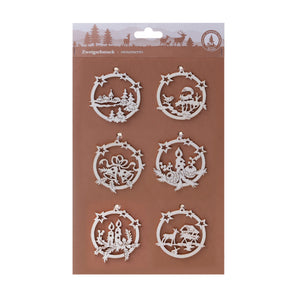 6-Piece Circle Stars Ornament Set