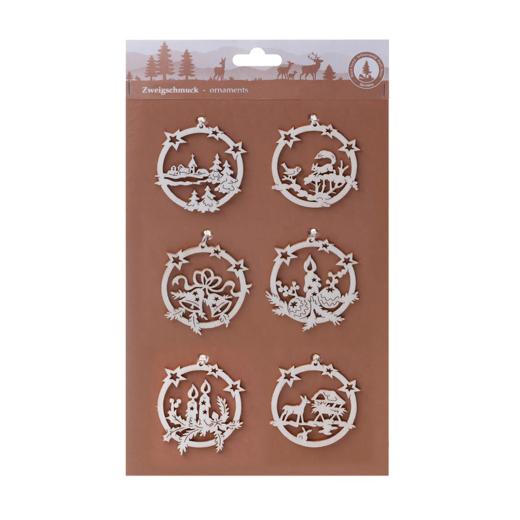 6-Piece Circle Stars Ornament Set