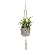 Load image into Gallery viewer, Macrame Planter Hanger with Tail &amp; Beads

