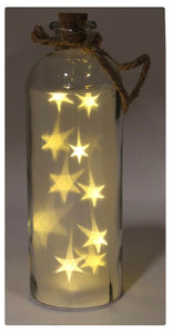 12” Clear LED Star Reflection Bottle (PICKUP ONLY)